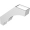 Ekena Millwork 5 1/2-in. W x 26-in. D x 26-in. H Balboa Architectural Grade PVC Knee Brace BRCP055X26X26BOA - alternate 4